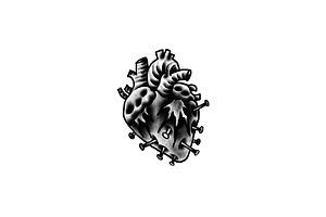 Human Heart Tattoo Style