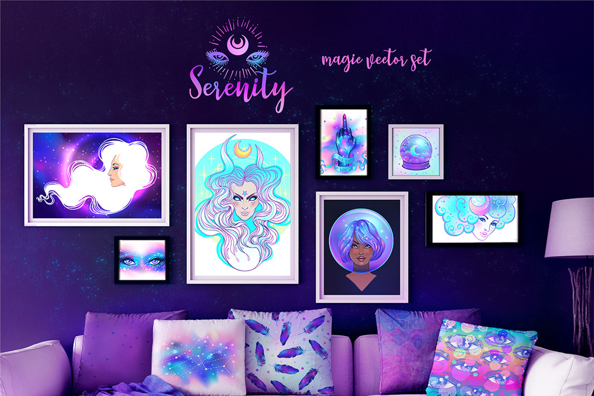 SERENITY. Magic Vector Set., a Food Illustration by Varvara Gorbash (Photo 5 of 7)