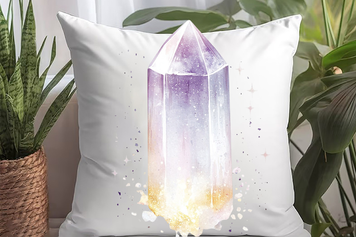 Watercolor Crystals Clipart, an Illustration by Watercolor design (Photo 5 of 6)
