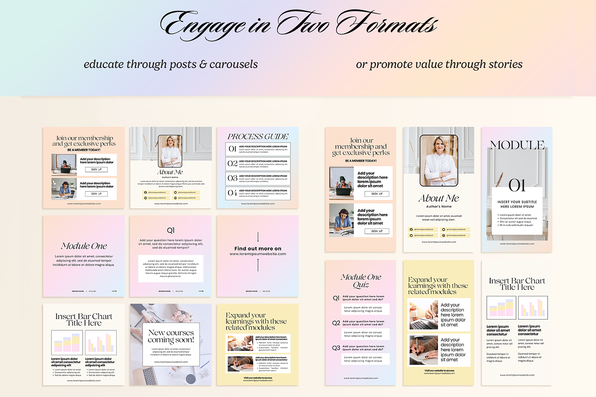 IRIS Course Creator Posts & Stories, a Social Media Template by Creatif Foundry (Photo 6 of 8)