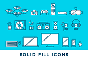 Device Icons, an Outline Icon by Ben Buysse (Thumbnail 3 of 3)