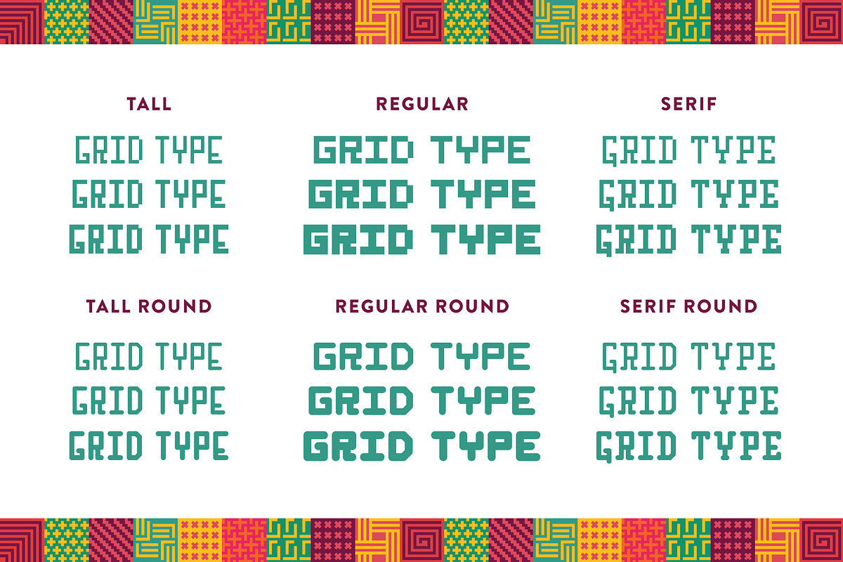 Grid Type - Geometric Font preview 4