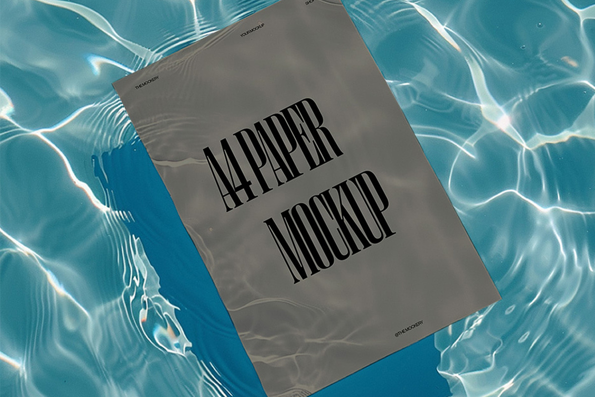 A4 Paper Mockup Pool PSD, a Mockup by TheMockeryShop (Photo 2 of 2)