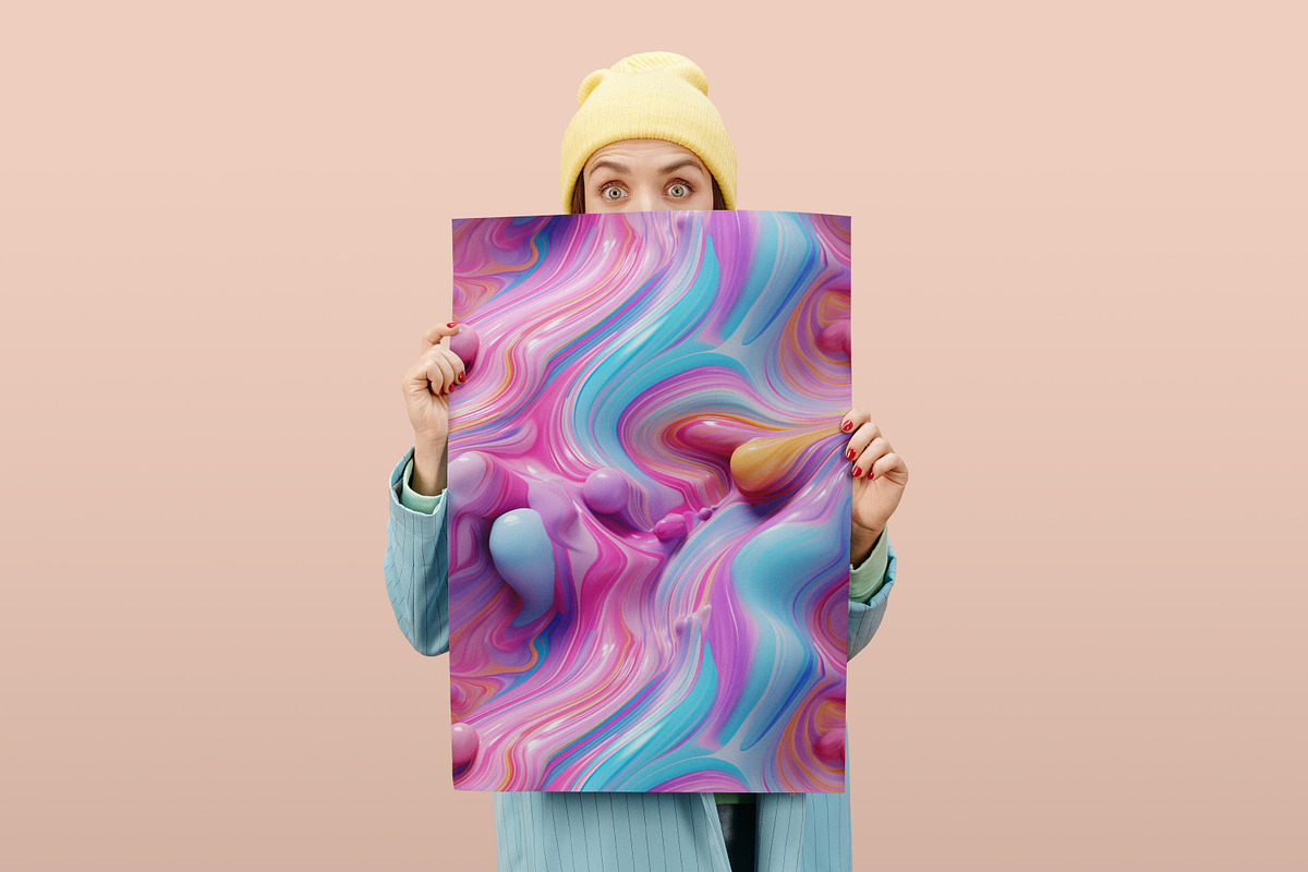 Pastel Liquid Seamless Pattern, a Pattern Graphic by Forhadx5 (Photo 9 of 11)