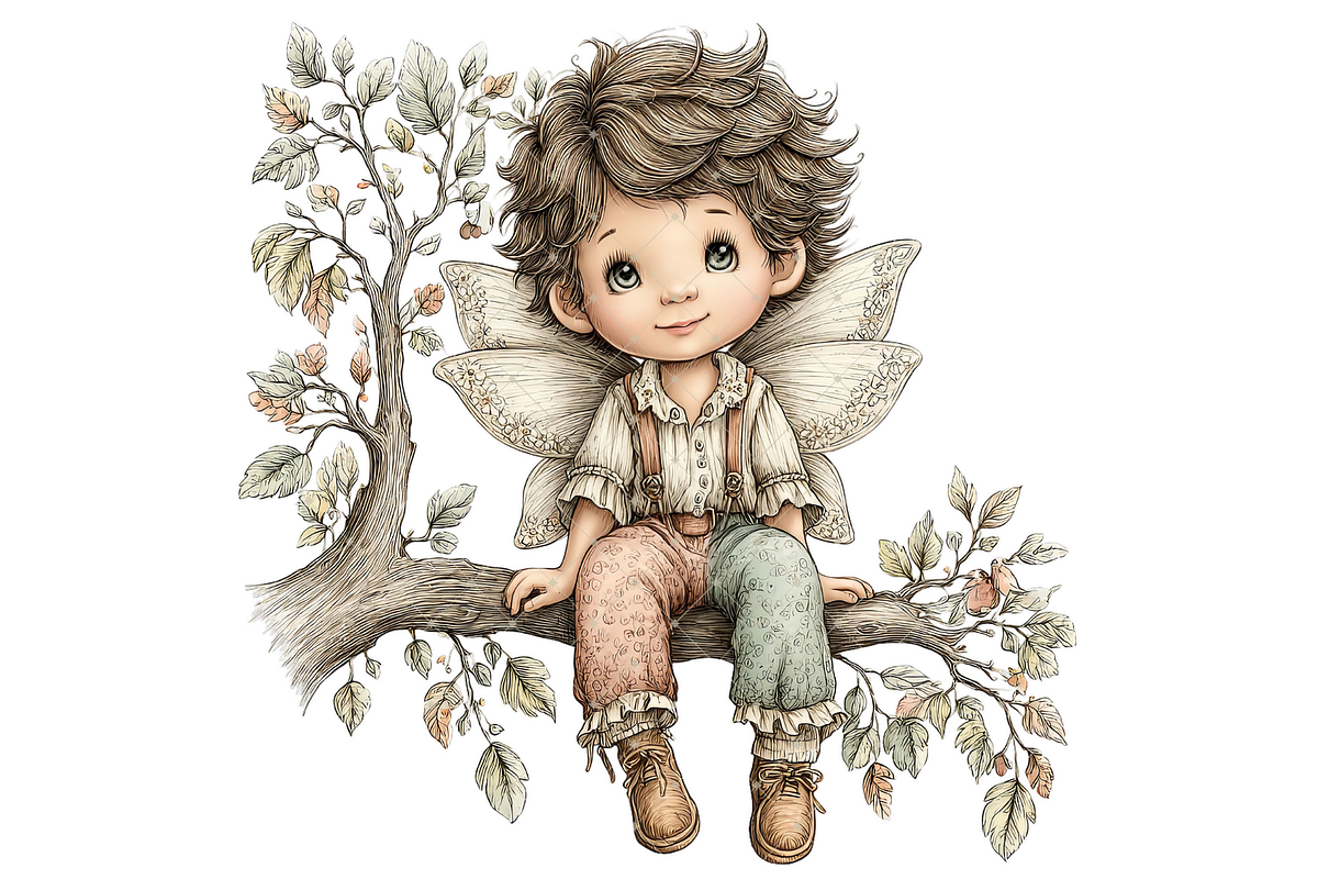 Fairy Boy Clipart PNG, an Illustration by Memories By Lea (Photo 10 of 20)