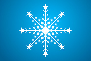 Christmas Snowflake Set Vector