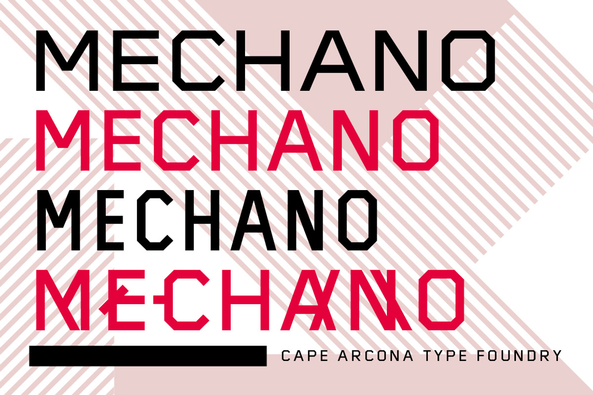CA Mechano, a Sans Serif Font by Cape Arcona Type Foundry (Photo 3 of 6)