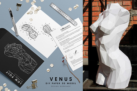 DIY TORSO OF VENUS - 3D papercraft, a Characters & Person 3D Model by Anastasia_Andreevva