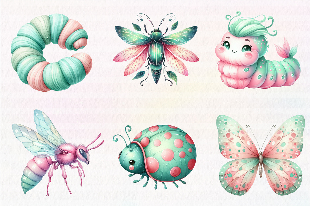 Insects Clipart Bundle, an Illustration by CreationArt (Photo 5 of 5)
