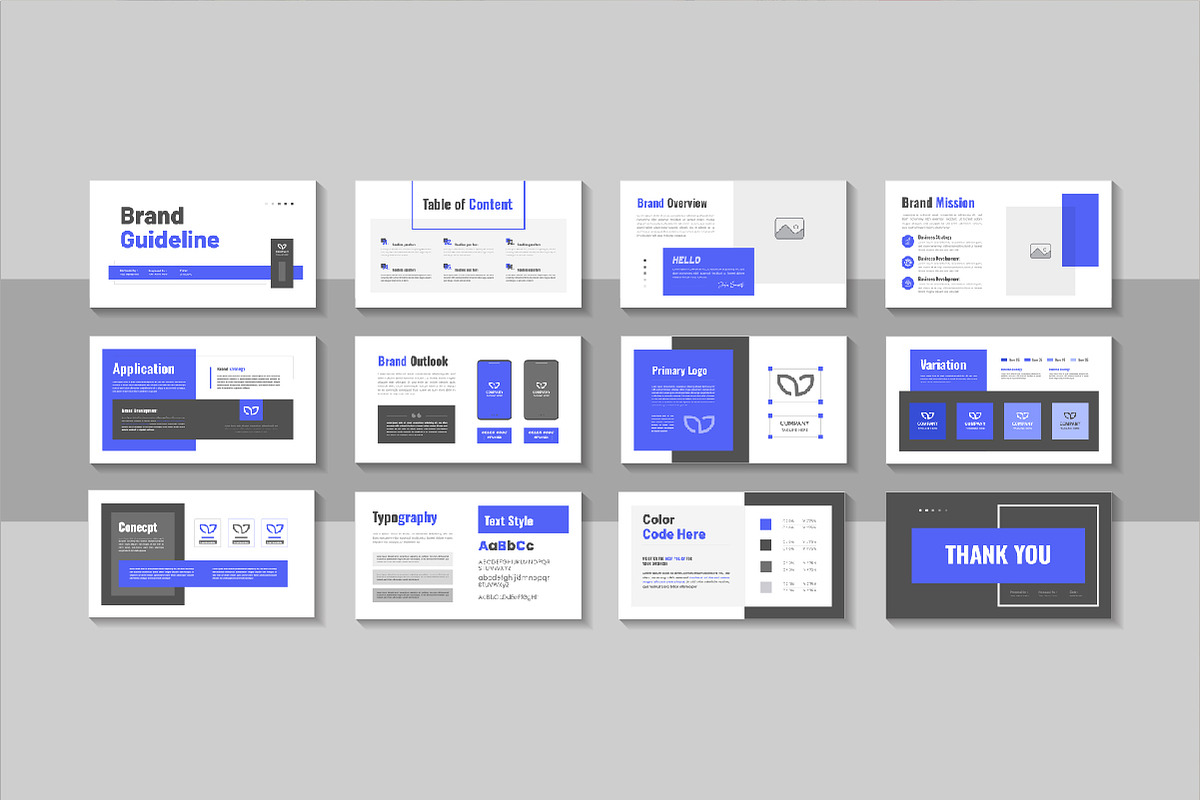 Digital brand guideline presentation, a Presentation Template by Pavel_design (Photo 1 of 4)