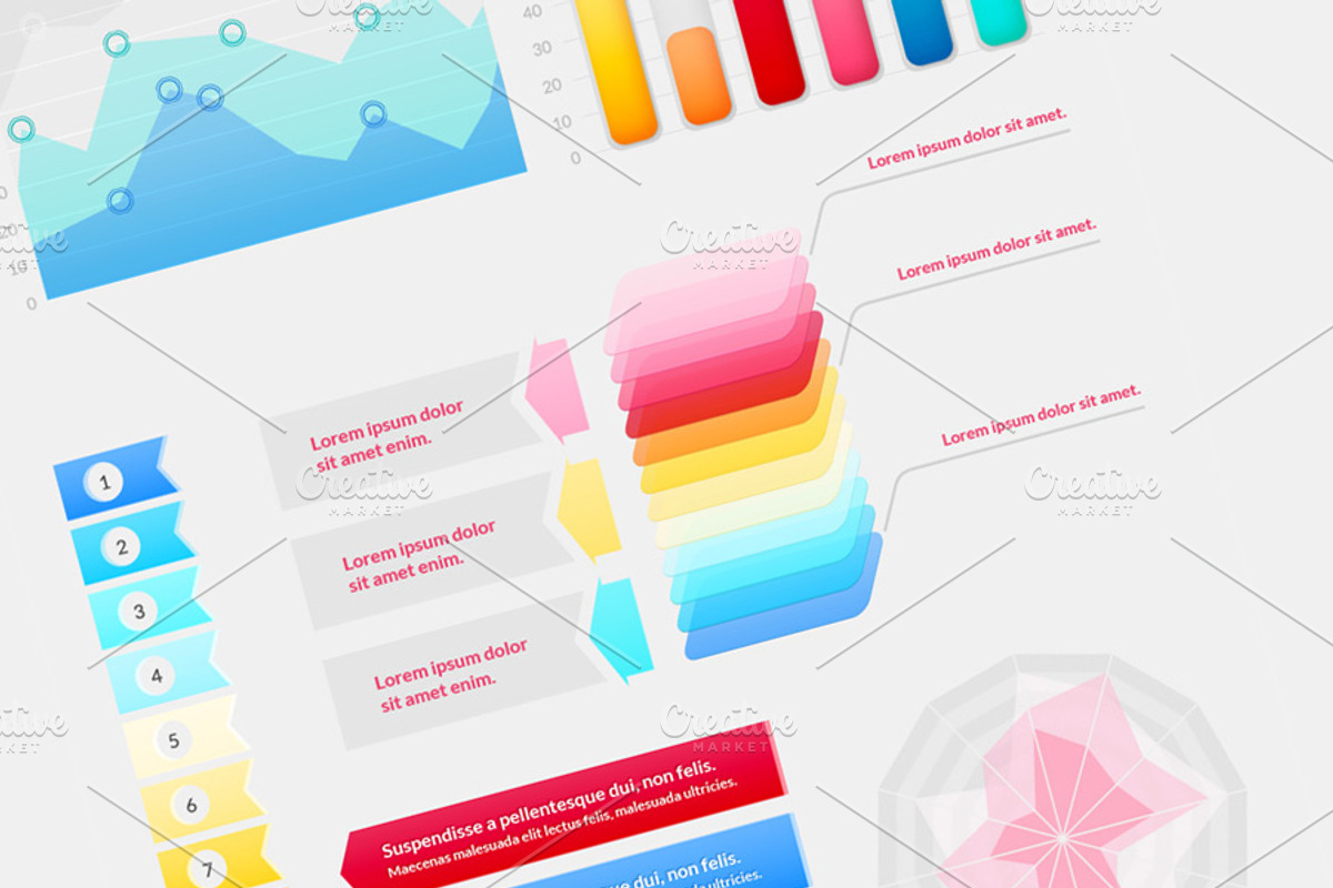 Vector Infographic Elements, an Object Graphic by Mgd.Design (Photo 3 of 5)