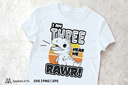 I Am Three Hear Me Rawr 3rd Birthday, an Object Graphic by Applied Arts (Thumbnail 2 of 4)