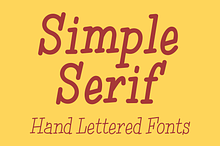 Simple Serif - Hand Lettered Fonts