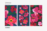 Vivid Abstract Modern Floral Pattern, a Pattern Graphic by likorbut (Thumbnail 7 of 13)