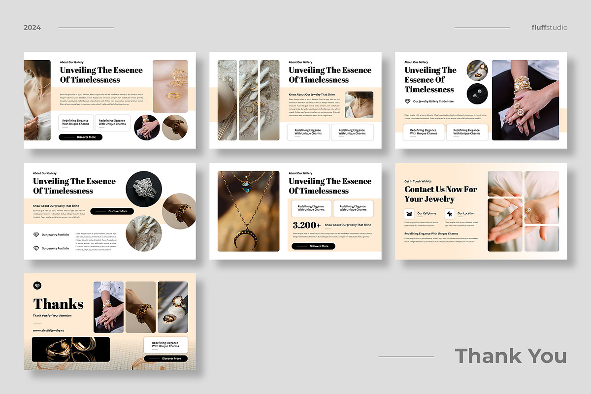 Luxury Jewelry Powerpoint Template, a Presentation Template by fluffstudio (Photo 4 of 4)