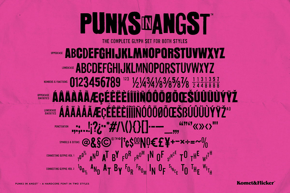 Punks in Angst - A Hardcore Font, a Sans Serif Font by Komet & Flicker (Photo 15 of 15)