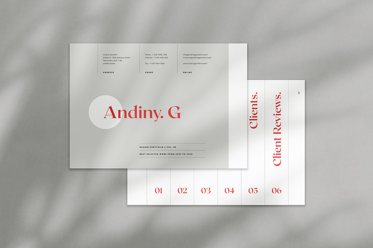 Graphic Design Portfolio, a Brochure Template by Occy Design (Photo 1 of 9)