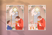 My First Communion. Vector Set, a Seasonal Illustration by Tata Pilip (Thumbnail 7 of 10)