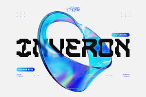 Inveron - Futuristic Font