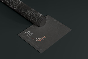 Rolled Paper & Tube Mockup