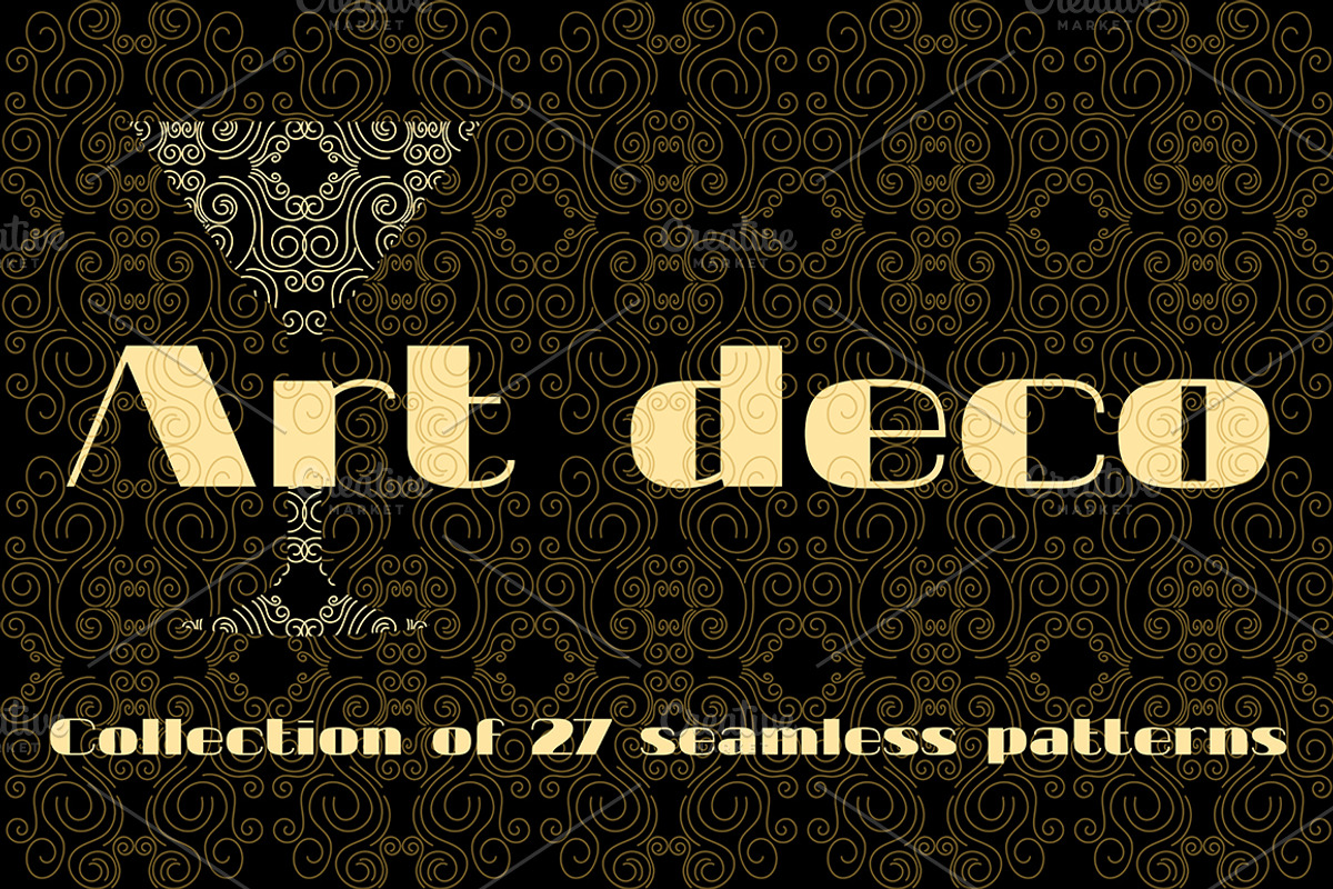 Art Deco Seamless Patterns, a Pattern Graphic by Andy Vinnikov (Photo 1 of 5)