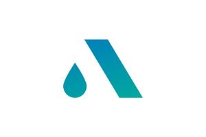 Letter A Water Drop Logo, a Branding & Logo Template by kurostd