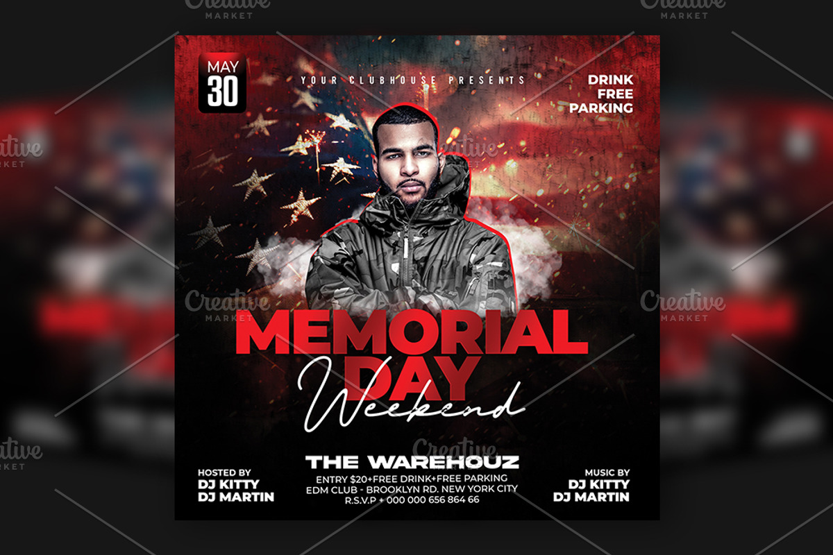 Memorial Day Flyer, a Flyer Template by Artonix (Photo 1 of 4)