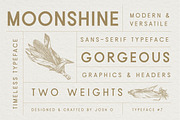 Moonshine Font | Classic Sans Serif, a Sans Serif Font by Josh O. (Thumbnail 1 of 5)