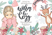 Warm & Cozy Hand-painted collection, an Object Graphic by Tanya Kart (Thumbnail 1 of 14)