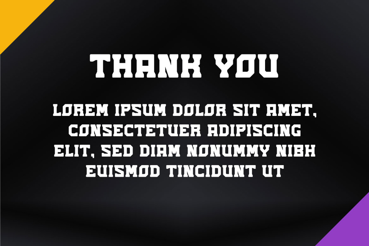Horned - Modern Bold Display Font, a Slab Serif Font by Mightyfire (Photo 3 of 3)