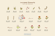 Garden Doodles Illustration Clipart, an Animal Illustration by Emi Bee (Thumbnail 4 of 6)