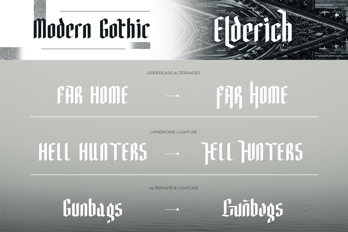 Elderich, a Blackletter Font by kerismaker (Photo 2 of 12)