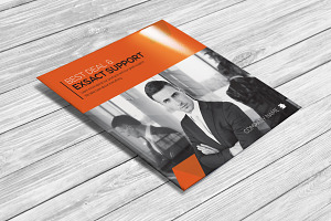 Indesign Red Theme Square Brochure