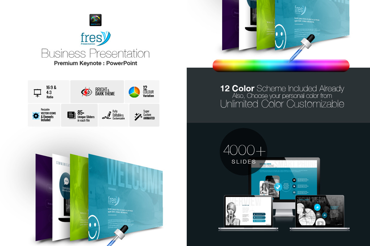 Fresy | Business PowerPoint Template preview 2