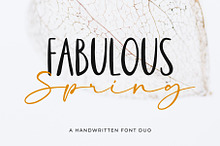 Fabulous Spring - A Font Duo