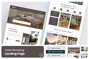 Hotel Booking Landing Page, a Landing Page Template by Annora Studio (Thumbnail 1 of 3)