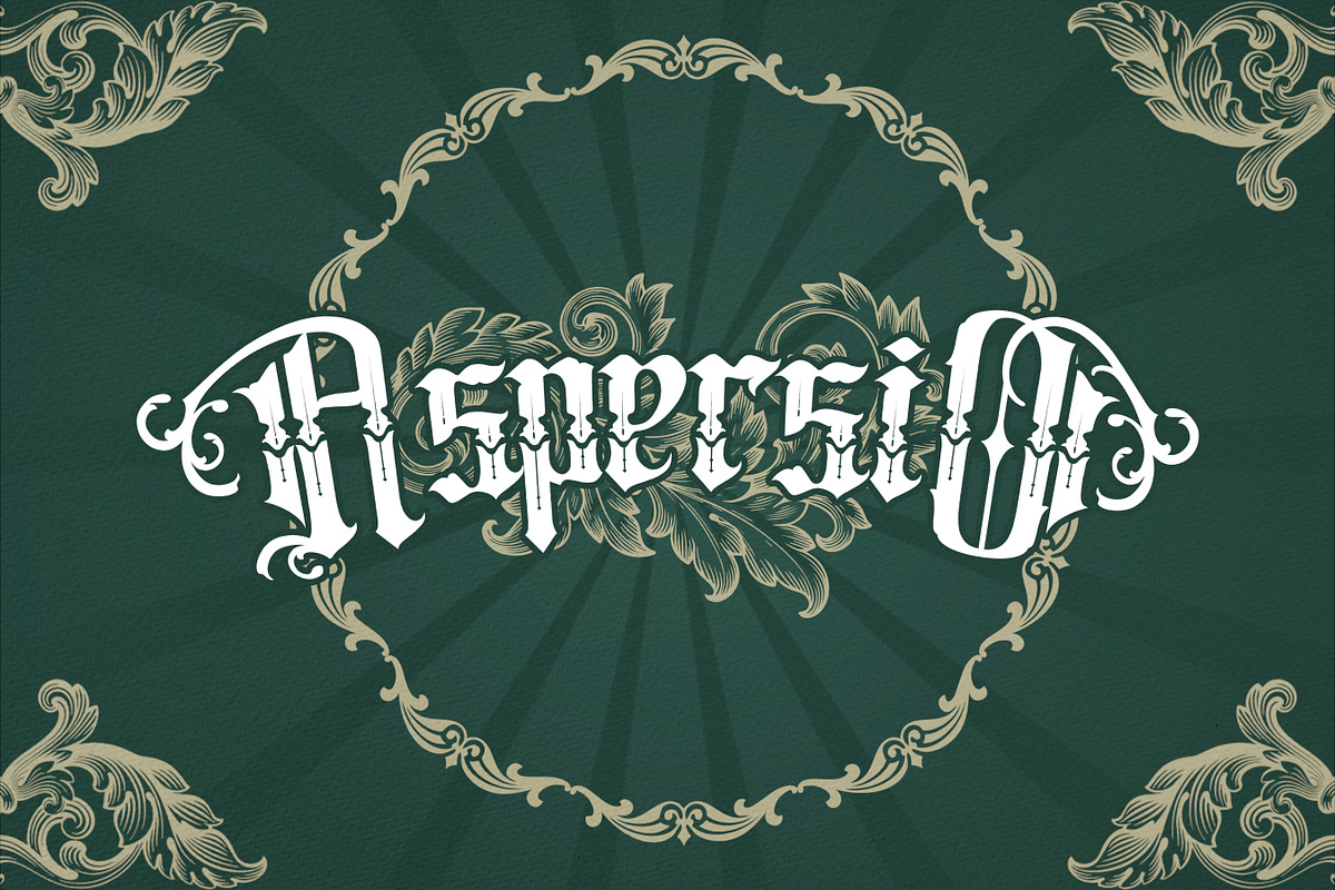 Crayscale-Blackletter Victorian Font, a Blackletter Font by Flawless And Co (Photo 10 of 10)