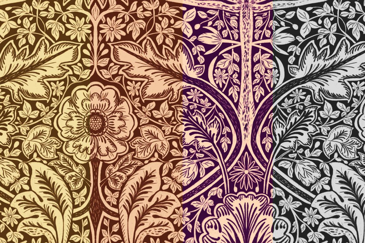 Morris style gravilate patterns, a Pattern Graphic by MightyTreeIE (Photo 5 of 9)