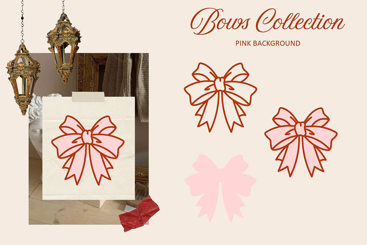 Bows & Frames - Vintage Line Set, an Illustration by Moonberry_Studio (Photo 11 of 12)