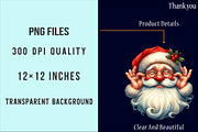 Retro Funny Santa Claus Face Clipart, an Illustration by SinaCreation (Thumbnail 4 of 5)