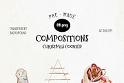 Watercolor - Christmas Gingerbread, a Decorative Illustration by bylin_illustration (Thumbnail 4 of 9)