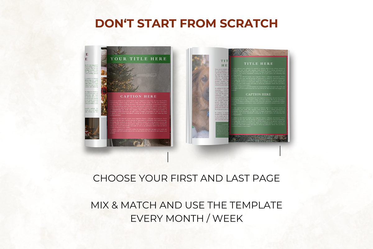 Xmas Newsletter Template for Canva, a Marketing Template by Digital By Nikoleta (Photo 7 of 10)