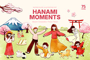 Hanami Moments – Watercolor, a Seasonal Illustration by CreativeValuation (Thumbnail 1 of 12)