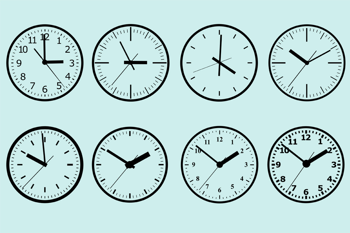 Six sets of images to create hours. preview 2