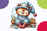 Cute Little Owl Clipart Sublimation, an Illustration by designcity5 (Thumbnail 4 of 5)