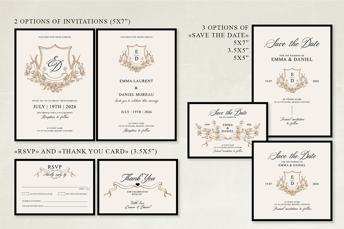 Old Money Wedding Suite preview 2