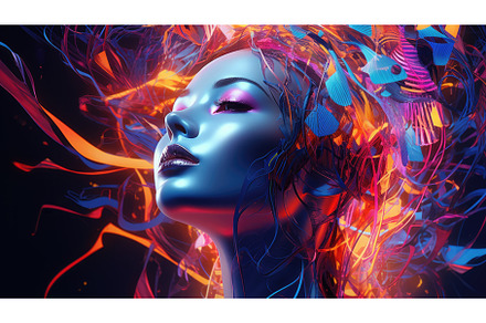 Neon dreams abstract illustration -, an Arts & Entertainment Photo by Aimagenarium@gmail.com