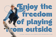 Theleo Blues Bold Retro Sans, a Serif Font by timelesstype.co (Thumbnail 2 of 20)