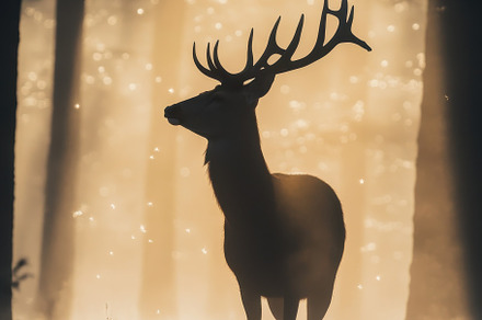 Spring Forest with Roe Deer, an Animal Photo by Virgo Studio