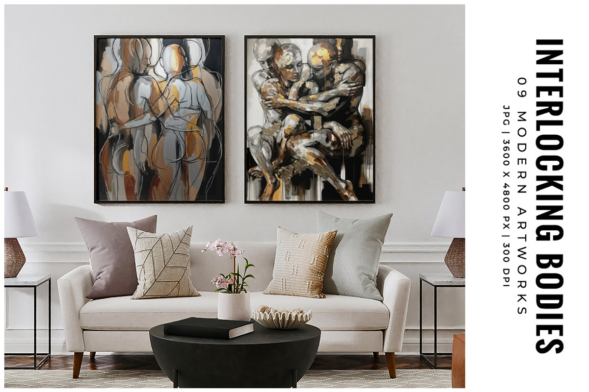 Interlocking Bodies, a Decorative Illustration by Digital Art Creations (Photo 5 of 6)